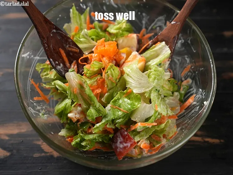 स्टेप 17 – <strong>वेजिटेबल एण्ड फ्रूट सलाद रेसिपी&nbsp;|&nbsp;फ्रूट एण्ड वेजिटेबल सलाद विद लो …