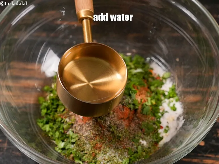 Step 17 – Add water.