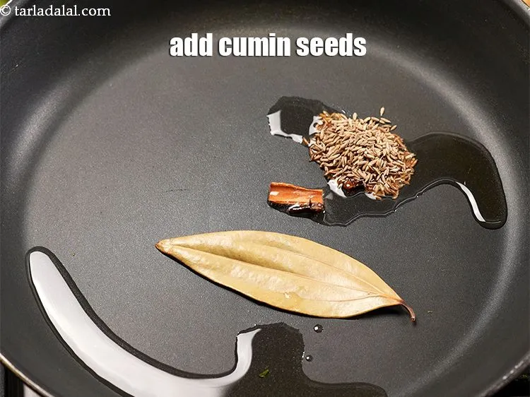 Step 17 – Add 1 tsp cumin seeds.