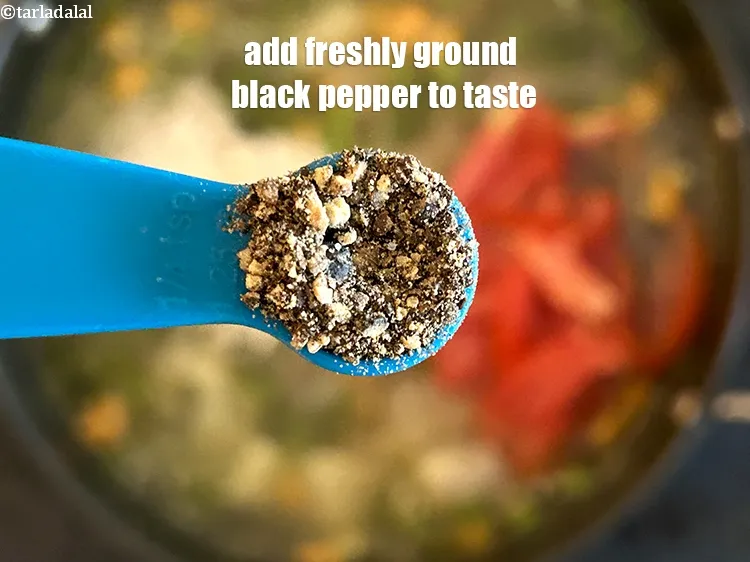Step 15 – <meta charset="UTF-8" />Add&nbsp;&nbsp;<a href="glossary-freshly-ground-black-pepper-kalimirch-powder-kali-mirch-ka-powder-567i">freshly ground black pepper (kalimirch)</a>&nbsp;to taste.&nbsp;Freshly ground black pepper has a more …