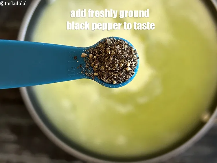 Step 17 – Add&nbsp;<meta charset="UTF-8" />&nbsp;<a href="glossary-freshly-ground-black-pepper-kalimirch-powder-kali-mirch-ka-powder-567i">freshly ground black pepper (kalimirch)</a>&nbsp;to taste.