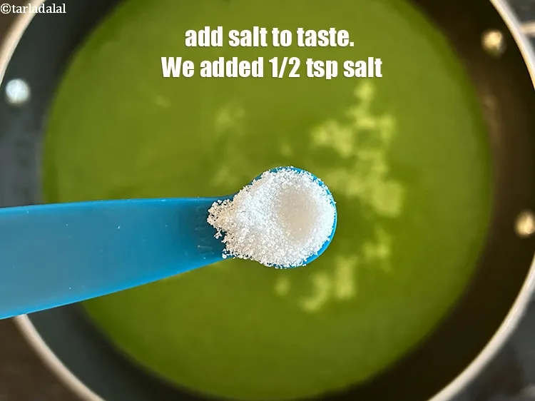 Step 22 – Add salt to taste. We added 1/2&nbsp;tsp salt.