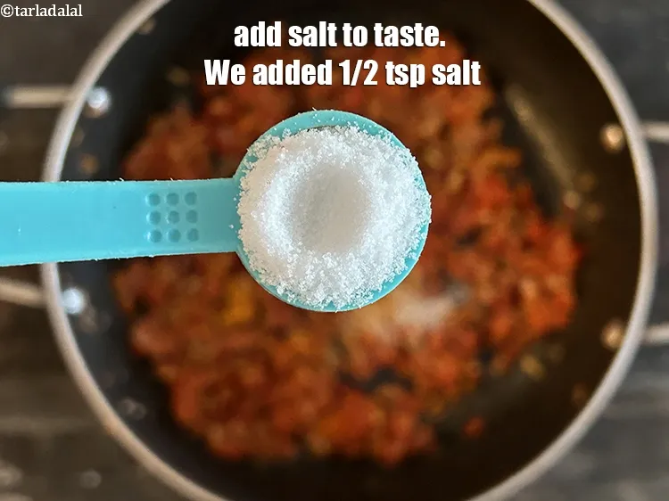 Step 17 – Add salt to taste. We added 1/2&nbsp;tsp salt.