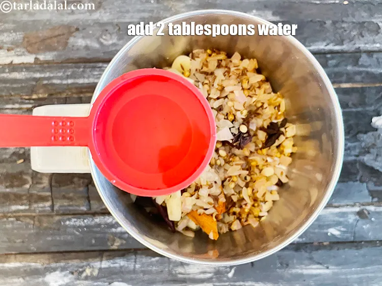 Step 25 – Add 2 tbls water.