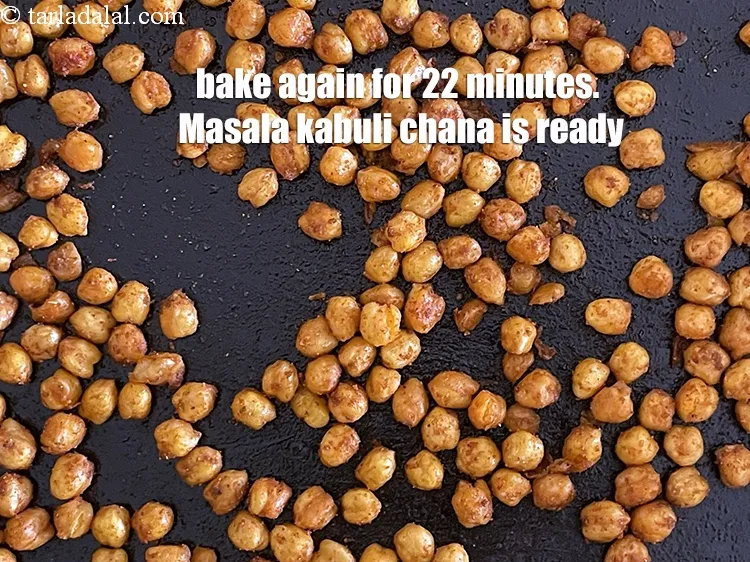 Step 28 – <meta charset="UTF-8" /> Bake again for 22 minutes. Your <strong>healthy Indian kabuli chana snack</strong>&nbsp;are ready.&nbsp;