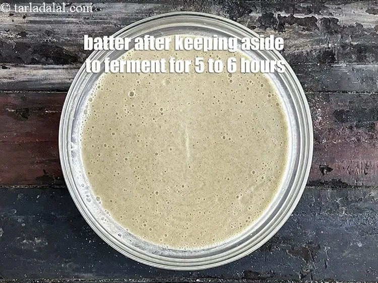 Step 18 – Batter after keeping aside for 5 to 6 hours.