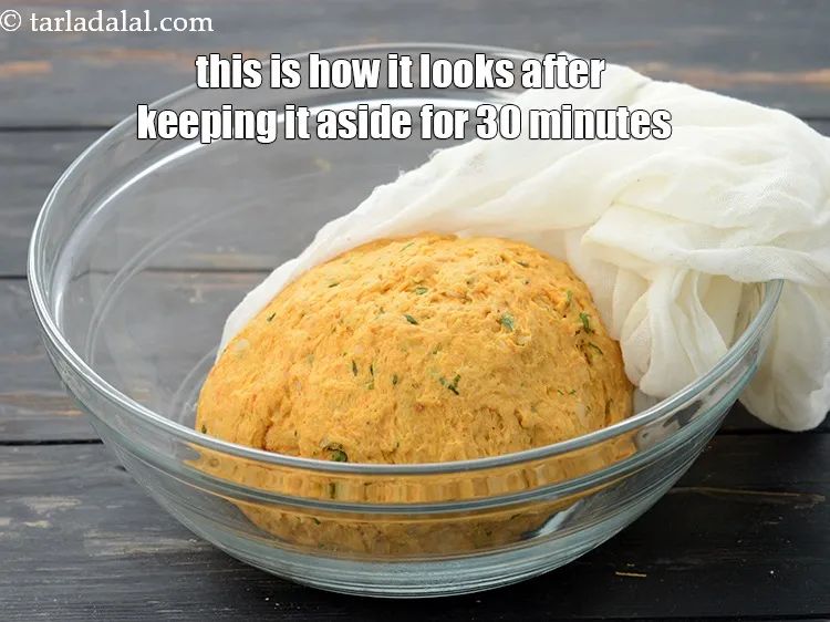 स्टेप 17 – 30 मिनट तक अलग रखने के बाद यह ऐसा दिखता …