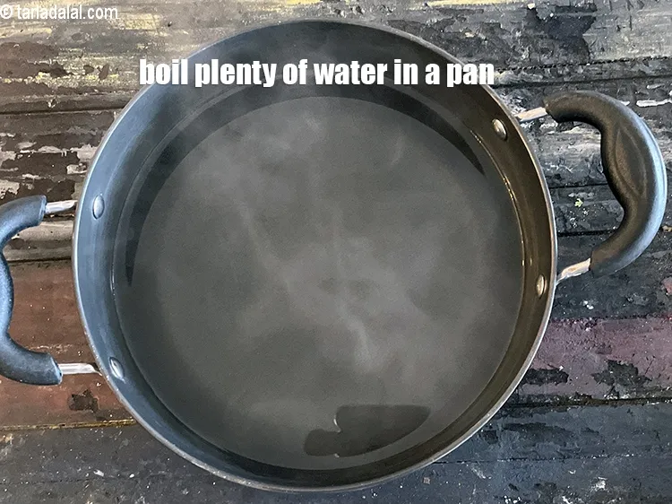 Step 17 – <meta charset="UTF-8" />Boil plenty of water in a pan.