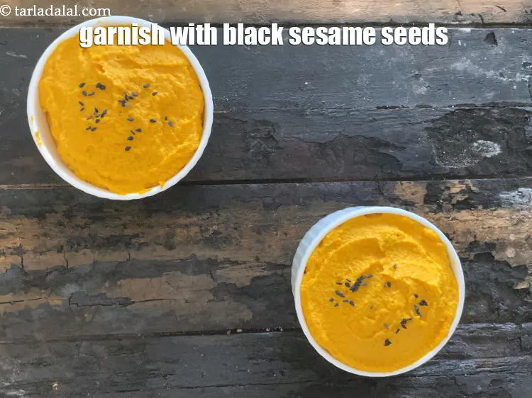 Step 17 – Garnish <strong>carrot butter | healthy carrot butter made from peanuts | Indian creamy carrot butter …