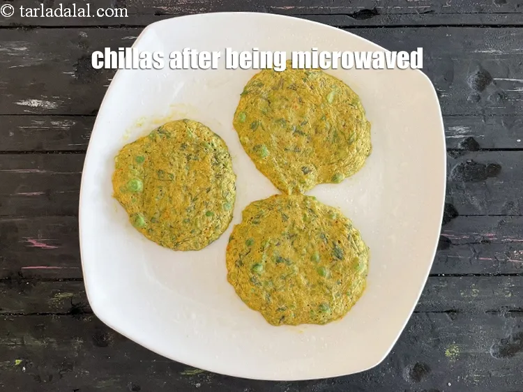 Step 17 – <p>Chillas after microwaving.</p>