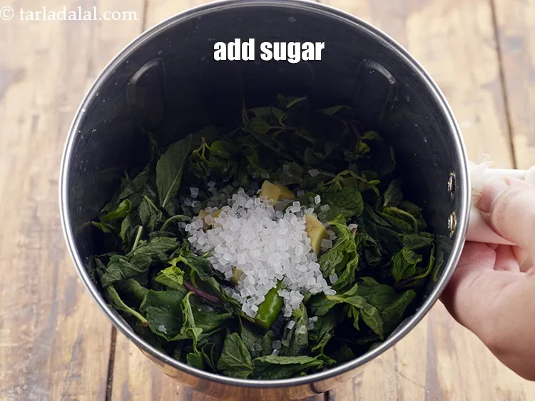 Step 17 – Add 2 tsp&nbsp;<a href="https://www.tarladalal.com/glossary-sugar-chini-shakkar-278i">sugar</a>&nbsp;to counter the taste of the lemon juice. also add the salt …