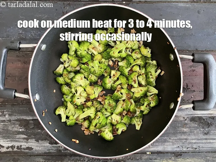 Step 24 – Cook on a medium flame for 3 to 4 minutes, while stirring occasionally.