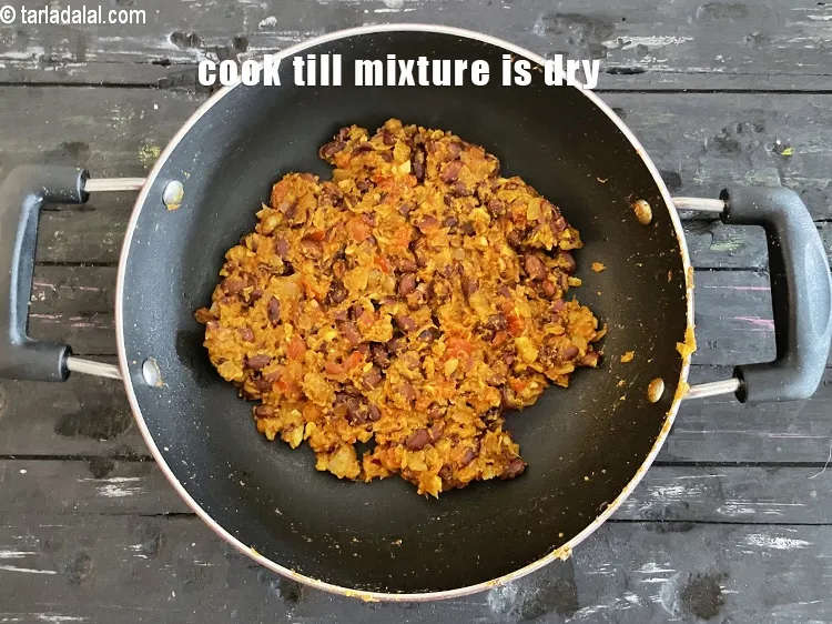 Step 37 – Continue cooking till the mixture is dry.