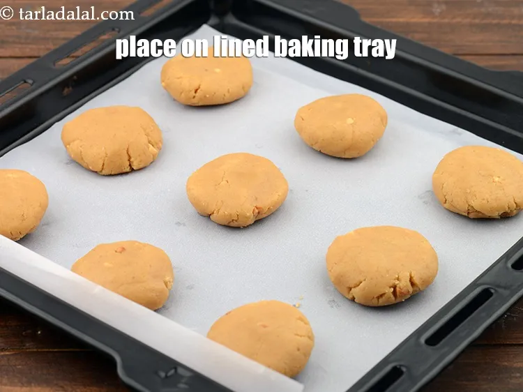 Step 16 – Place them on an oven safe lined baking tray. We have baked 9 cookies at …