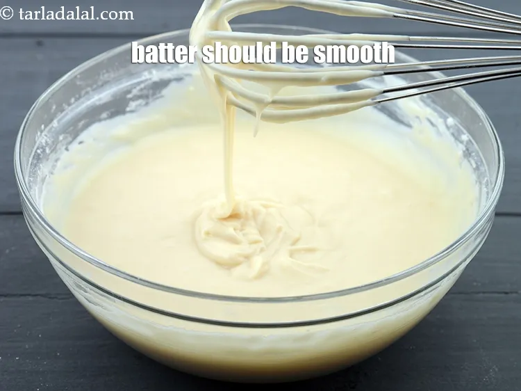 Step 17 – Batter should be smooth, lump free and ribbon consistency.