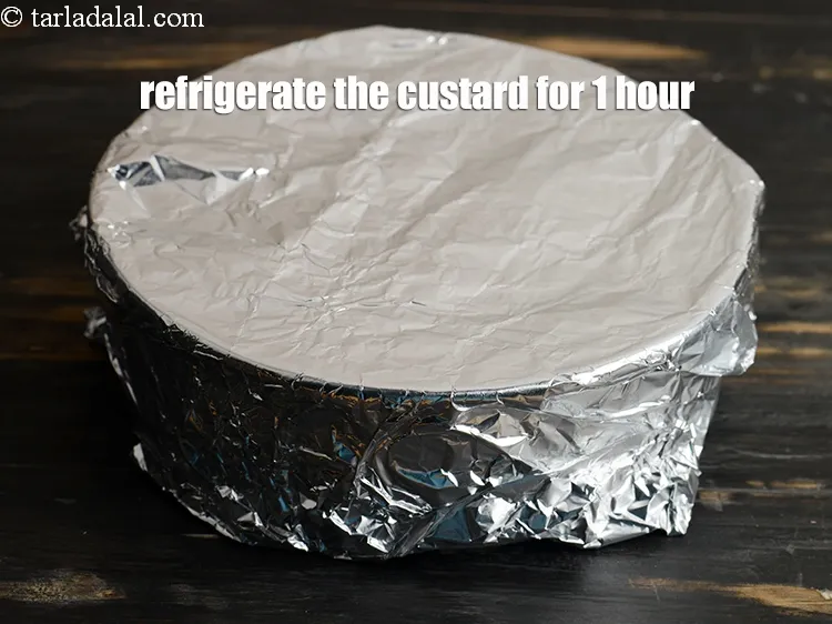 Step 17 – Refrigerate the custard for 1 hour.