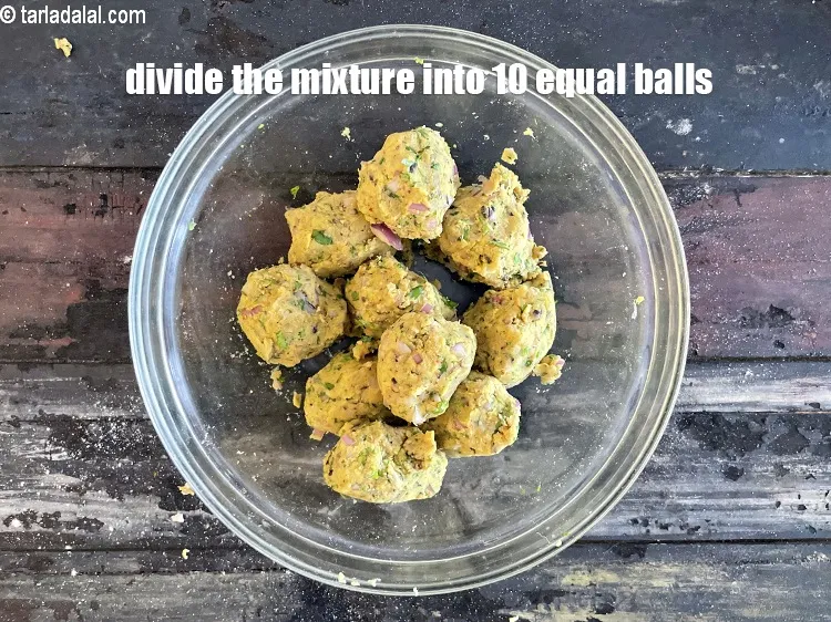 Step 23 – Divide the mixture into 10 equal portions.