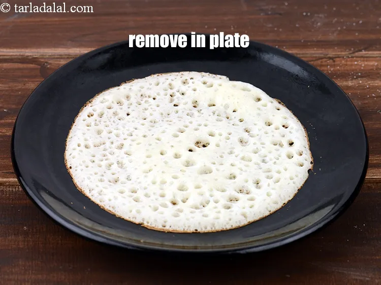 Step 17 – Remove in a plate. Repeat steps to make remaining 9 dosas.