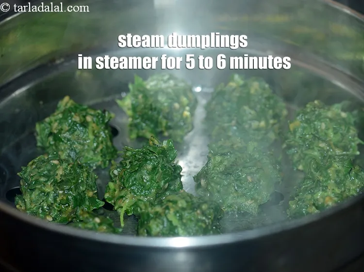 Step 17 – Steam the dumplings in a steamer for 5 to 6 minutes.