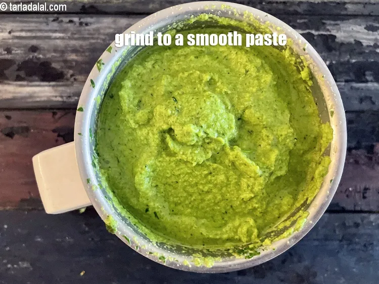 Step 17 – Grind to a smooth paste.