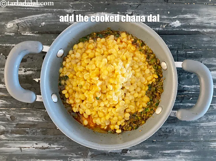 Step 24 – <meta charset="UTF-8" />Add the cooked chana dal.