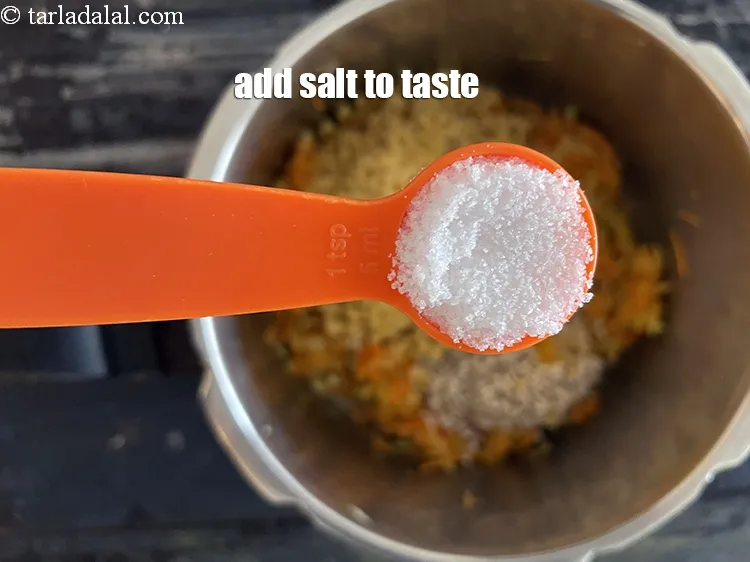 Step 26 – Add salt to taste. We added 1 tsp salt.