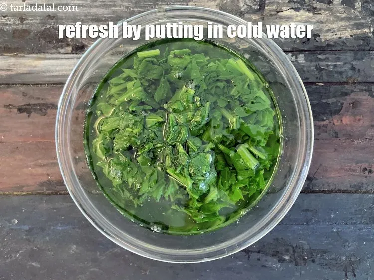 Step 17 – Refresh it putting cold water.