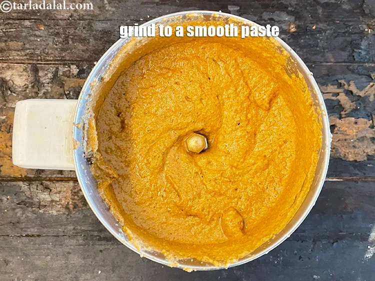 Step 35 – Grind to a smooth paste.
