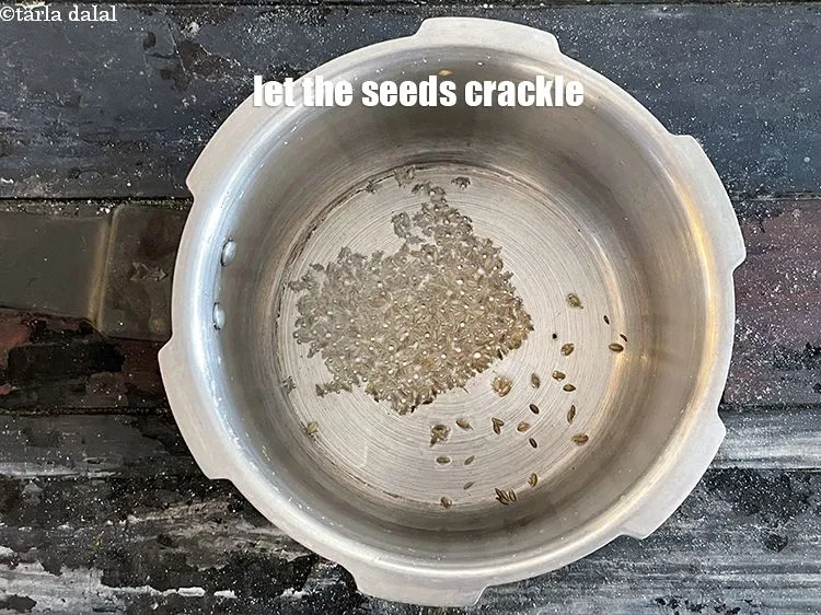 Step 17 – Let the seeds crackle.&nbsp;