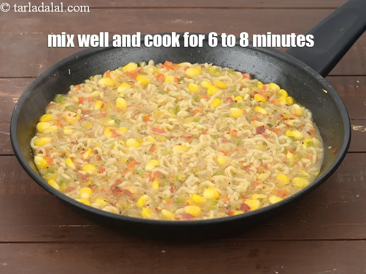 Step 17 – Mix well and cook on a medium flame for 6 to 8 minutes.&nbsp;
