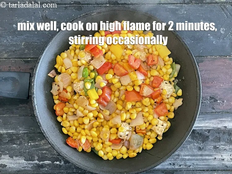 Step 24 – Mix well and cook on a high flame for 2&nbsp;minutes, while stirring occasionally.