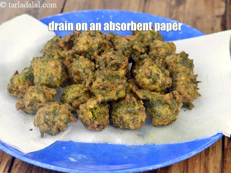 Step 17 – Drain on an absorbent paper.