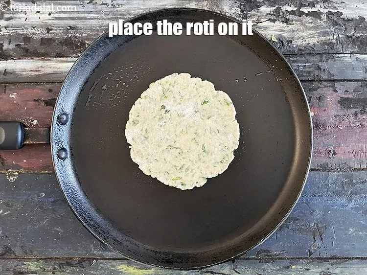 Step 19 – Place the roti on it.