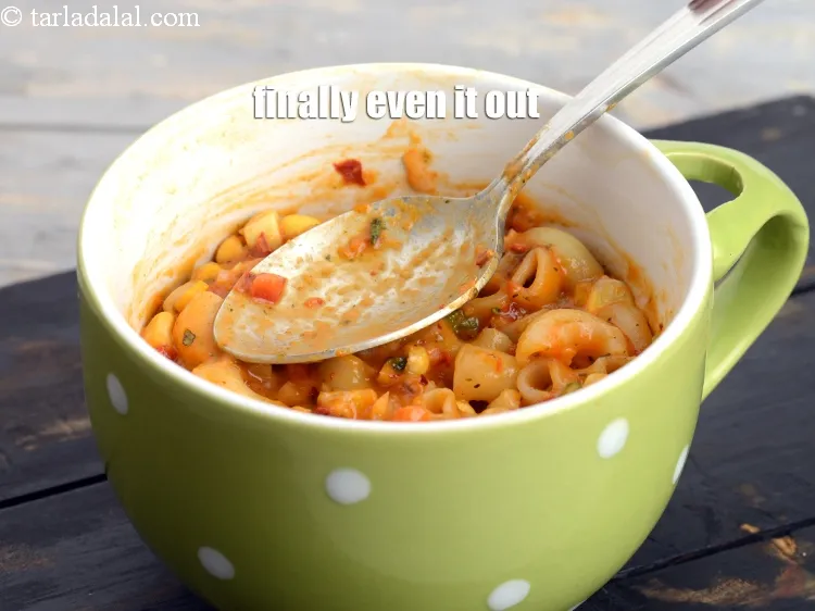 Step 17 – Finally even it out using a spoon.