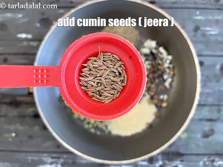 Step 17 – Add&nbsp;<meta charset="UTF-8" />1/2 tbsp&nbsp;<a href="glossary-cumin-seeds-jeera-zeera-381i">cumin seeds (jeera)</a>.