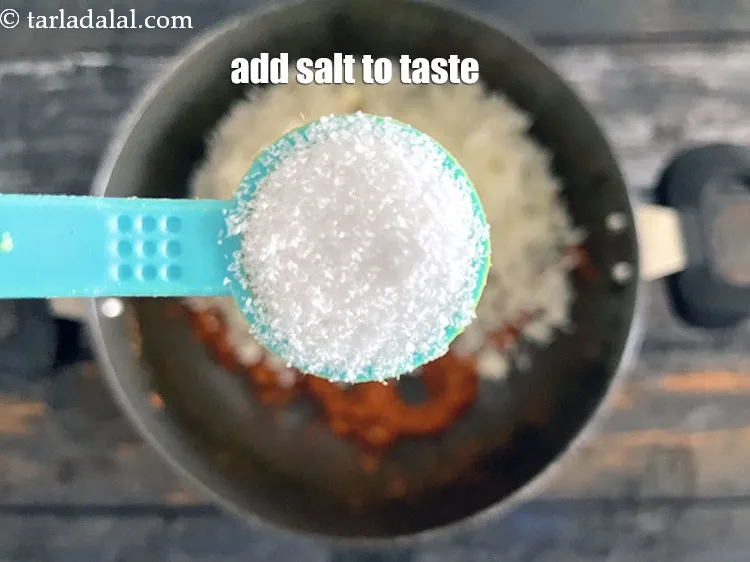 Step 20 – Add salt to taste. We added 1/2 tsp salt.