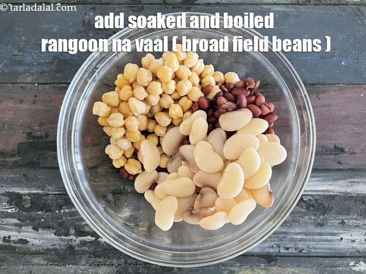Step 40 – Add&nbsp;<meta charset="UTF-8" />1 cup&nbsp;soaked and&nbsp;<a href="glossary-boiled-rangoon-na-vaal-2225i">boiled rangoon na vaal (broad field beans)</a>.