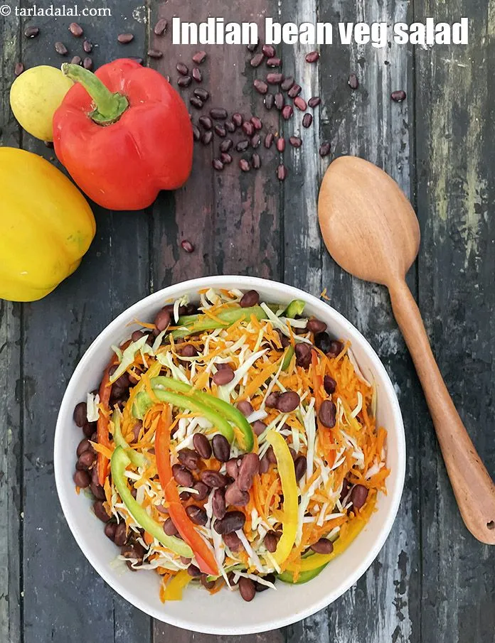 स्टेप 27 – <strong>बीन और वेजिटेबल सलाद रेसिपी&nbsp;|&nbsp;इंडियन बीन वेज सलाद&nbsp;|&nbsp;वजन घटाने के …