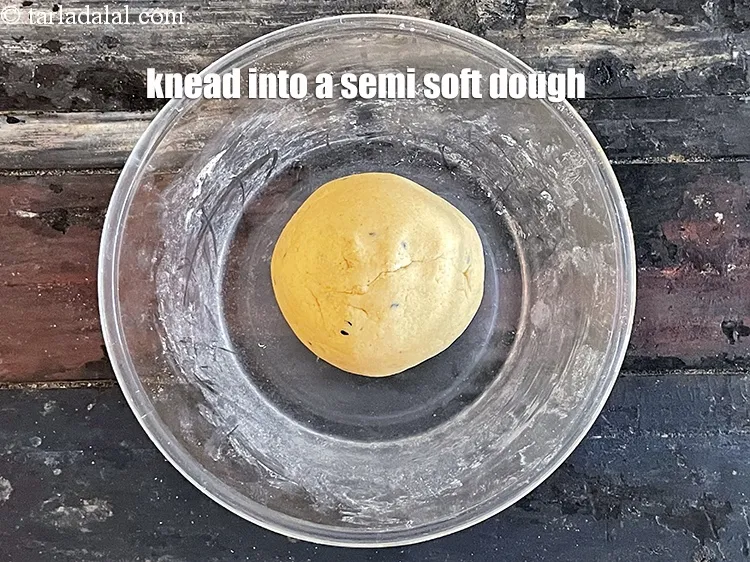 Step 17 – Knead into a semi-soft dough.