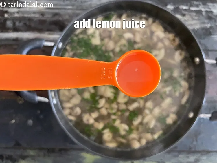 Step 31 – Add&nbsp;<meta charset="UTF-8" />2 tsp&nbsp;<a href="glossary-lemon-juice-numbi-ka-ras-nimbu-ka-juice-471i">lemon juice</a>.