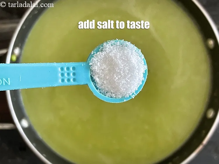 Step 18 – Add salt to taste. We added 1/2&nbsp;tsp salt.&nbsp;
