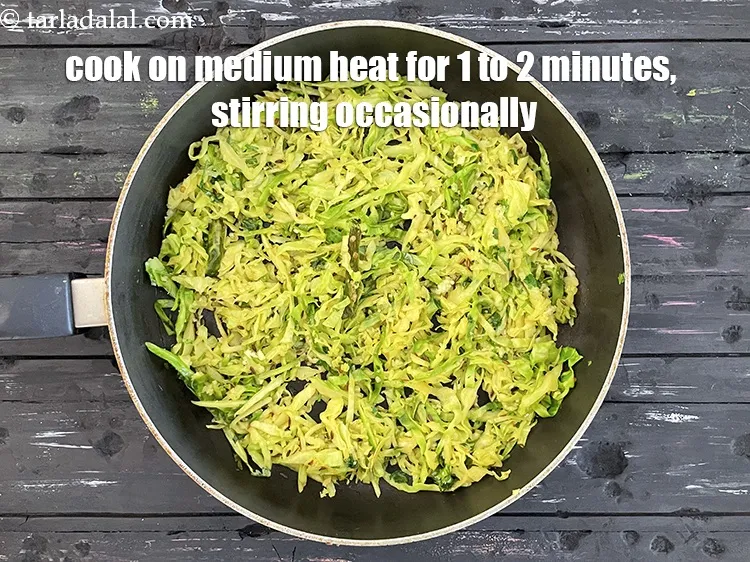 Step 17 – Cook on a medium flame for 1 to 2 minutes, while stirring occasionally.