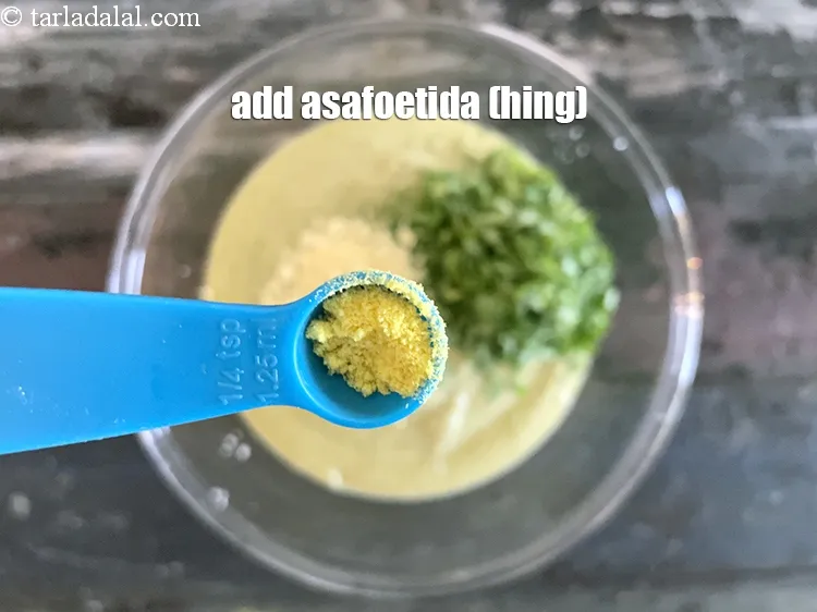 Step 19 – Add&nbsp;<meta charset="UTF-8" />a pinch of&nbsp;<a href="glossary-asafoetida-hing-113i">asafoetida (hing)</a>.