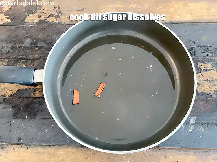 Step 17 – Cook on a medium flame for 30 seconds or till the brown sugar dissolves completely.