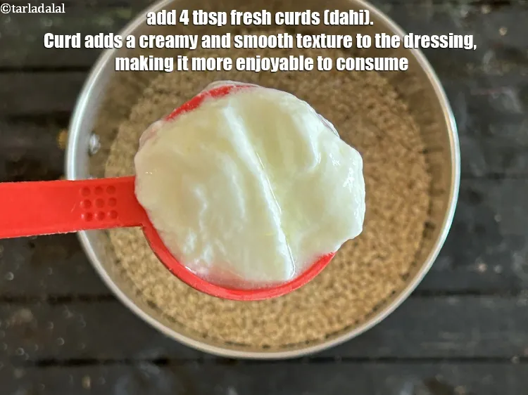 Step 20 – Add&nbsp;<meta charset="UTF-8" />4 tbsp&nbsp;fresh&nbsp;<a href="glossary-curd-dahi-yogurt-yoghurt-383i">curds (dahi)</a>.&nbsp;<meta charset="UTF-8" />Curd adds a creamy and smooth texture to …
