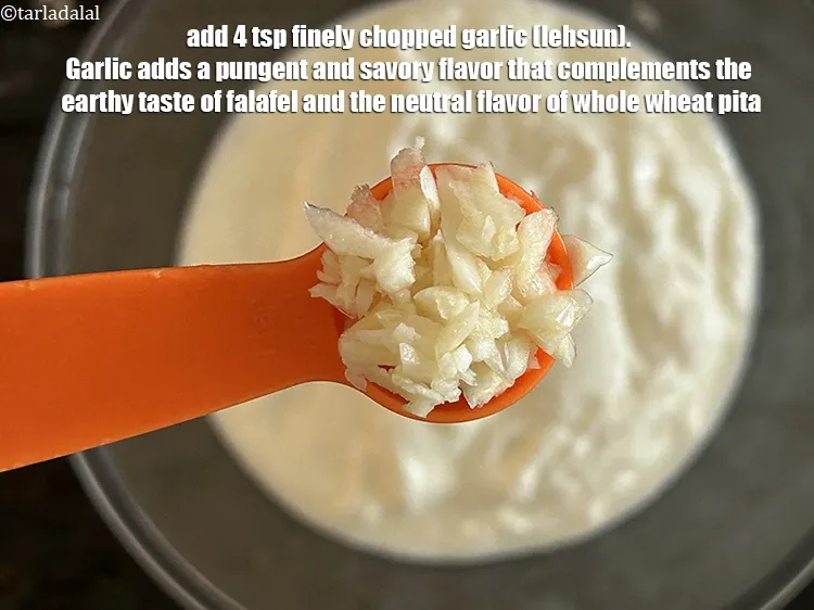Step 20 – Add&nbsp;<meta charset="UTF-8" />4 tsp&nbsp;finely&nbsp;<a href="glossary-chopped-garlic-790i">chopped garlic (lehsun)</a>.&nbsp;Garlic adds a pungent and savory flavor that complements …