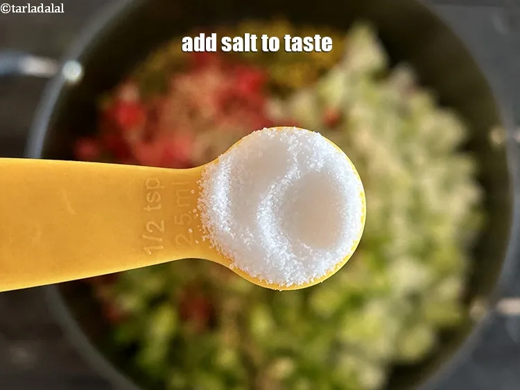 Step 18 – Add salt to taste.