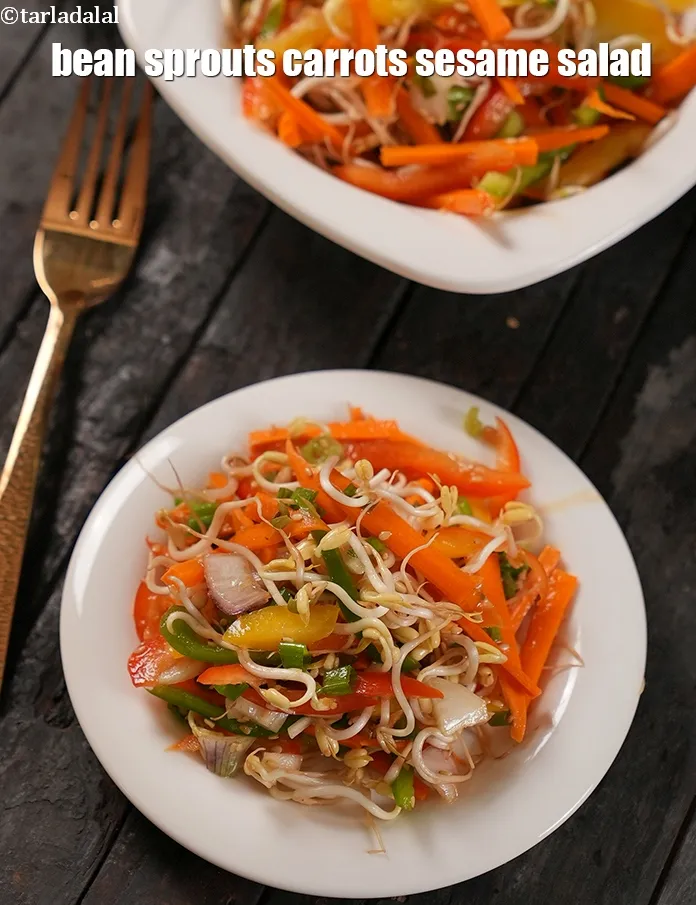 Step 18 – Serve <meta charset="UTF-8" /><strong>carrot bean sprouts salad in sesame oil dressing recipe | &nbsp;bean sprouts …