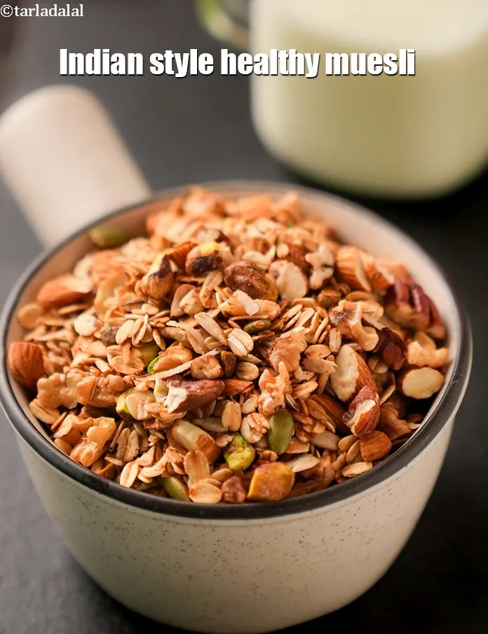 Step 20 – <meta charset="UTF-8" />Indian style healthy muesli.&nbsp;