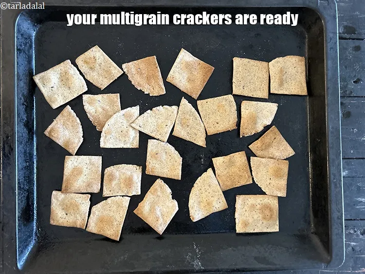 Step 19 – Your multigrain crackers are ready.&nbsp;
